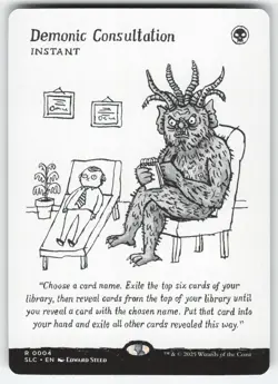 Demonic Consultation 4 R MTG Secret Lair Countdown Kit NM - Image 1