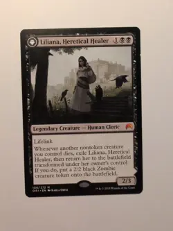 Liliana, Heretical Healer/Liliana, Defiant Necromancer, Magic Origins, MTG, NM - Image 1
