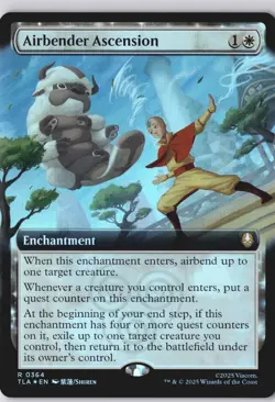 Airbender Ascension FOIL + Extended Art MTG Avatar: The Last Airbender NM - Image 2