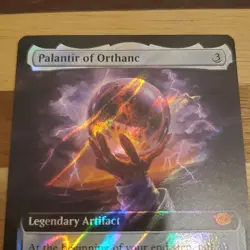 1x Palantir of Orthanc, Surge Extended Art, LOTR, Magic MTG NM Bit Off Center - Image 2