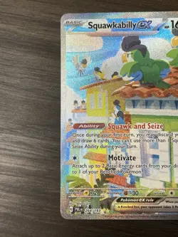 Pokemon TCG: S&V Paldea Evolved - Squawkabilly ex SIR 264/193 - NM - Image 4