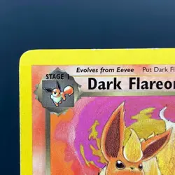 Pokemon TCG WOTC Team Rocket 1st Edition Dark Flareon 35/82 Uncommon - Image 2