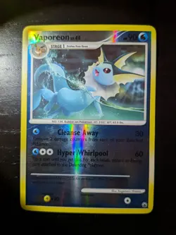 Vaporeon Lv. 45 Reverse Holo Foil 34/100 Majestic Dawn Pokemon MP - Image 3