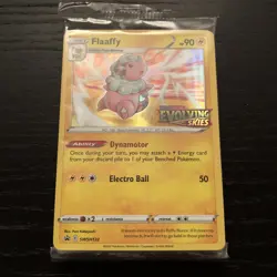 Pokemon TCG Evolving Skies Prerelease Promo Pack Flaffy Sealed Black Star - Image 1