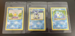 Squirtle Wartortle Blastoise Pokemon TCG Classic Holo Set (NM Near Mint) - Image 1