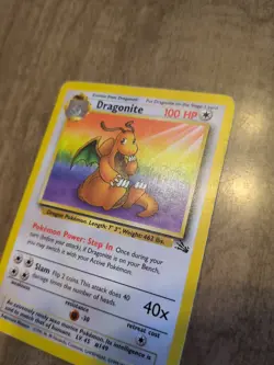 Pokemon TCG Dracolosse - FrenchDragonite 19/62 Fossil Set Vintage 2000 - Image 5