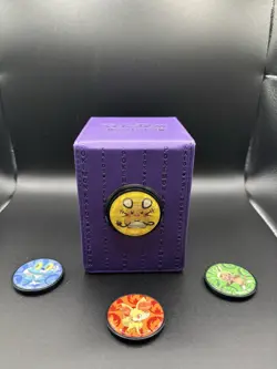 Ultra PRO Deck Box Alcove Purple Leather Flip Magnetic Pokemon - Image 1