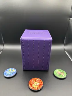 Ultra PRO Deck Box Alcove Purple Leather Flip Magnetic Pokemon - Image 2