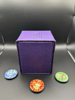 Ultra PRO Deck Box Alcove Purple Leather Flip Magnetic Pokemon - Image 3
