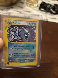 Pokemon TCG Cloyster Expedition Base Set Reverse Holo Rare 42/165 - Image 3
