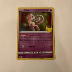 MEW 2021 POKEMON CELEBRATIONS CLASSIC COLLECTION RARE HOLO 011/025 - Image 1