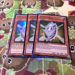 x3 cyber larva LC02-EN007 ultra rare limited - Image 1