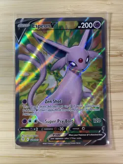 Espeon V 179/203 Full Art Ultra Rare - Pokemon Card Evolving Skies - Near Mint - Image 1