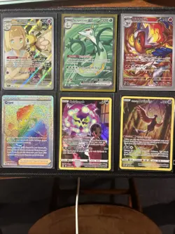Pokemon TCG Card Lot of 6 Cards Illustration Rare EX V Rainbow Lot IR - Image 1