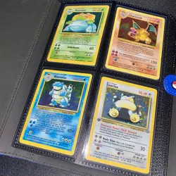 Binder Full 160 Pokemon Cards Vintage HOLO 1st Edition Collection Lot Charizard - Image 1