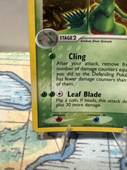 Pokemon TCG Sceptile Holo Rare Card 4/17 Pop Series 1 (Swirl) - Image 5