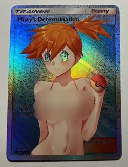 SEXY HEROINE WAIFU Misty’s Determination POKEMON ACG PREMIUM HOLOFOIL CARD NM - Image 1