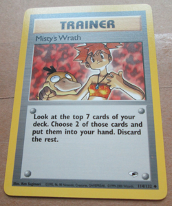 Misty's Wrath - 114/132 - Uncommon WOTC TCG-Gym Heroes Pokemon Card - Image 5