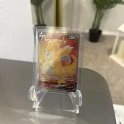 Pokemon TCG Dragonite v Evolving Skies Holo Ultra Rare Full Art Card 191/203 NM - Image 1