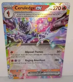 Pokemon TCG Ceruledge 036/191 Surging Sparks Double Rare Holo NM Card - Image 1