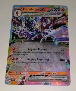 Pokemon TCG Ceruledge 036/191 Surging Sparks Double Rare Holo NM Card - Image 3