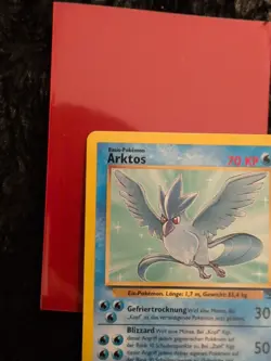 Articuno Arktos 17/62 German Non-Holo Rare Fossil Pokemon Card - Image 2