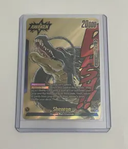 Shenron Leader Alt Art Gold Manga Booster 02 Dragon Ball Fusion World Card Super - Image 1