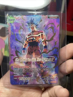 Ultra Instinct Son Goku Hero of Universe 7 Foil Dragon Ball Super Card Game | NM - Image 2