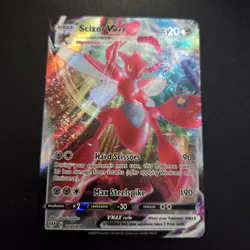 Scizor Vmax 119/189 Darkness Ablaze NM Full Art Ultra Rare Pokemon Card - Image 1