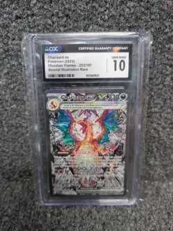 Obsidian Flames Charizard ex SIR 223/197 CGC 10 GEM MINT Pokemon Card - Image 1