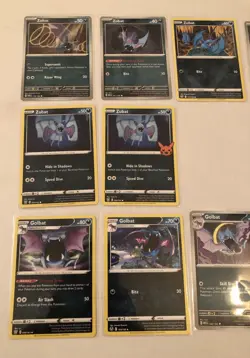 Lot of 10 Zubat and Golbat Pokemon Cards - Image 2