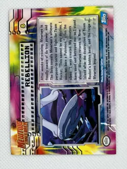 Topps Mewtwo Strikes Back Rebellion Holo Foil Vintage Card - Image 2