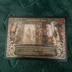 Flesh & Blood - Great Library of Solana - Near Mint Cold Foil Monarch - Image 1