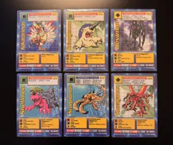 DIGIMON - Lot of 6 Vintage Cards - 1999 - Image 1