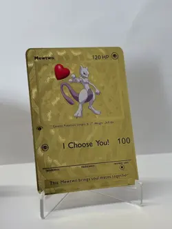 Mewtwo 120HP Metal Pokemon Card-Collectible Gift Display - Image 1