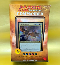 Magic the Gathering 2017 Commander Draconic Domination Deck Sealed Rare Cards - Image 1