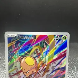 Pokemon Toedscool Scarlet & Violet Base Set Illustration Card 201/198 - Image 3