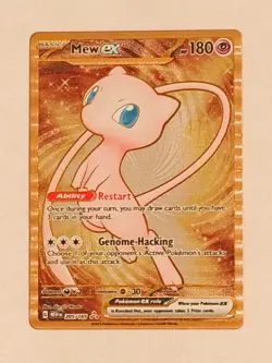 Pokemon TCG Mew EX Metal Gold NM 205/165 Scarlet & Violet 151 Promo Card - Image 1