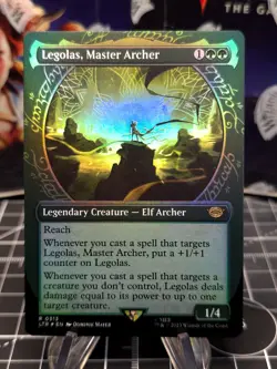 MTG FOIL Legolas, Master Archer 313 Showcase - The Lord of the Rings #313 - NM - Image 1