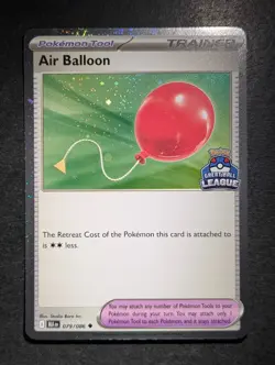 2025 Pokemon AIR BALLOON #079/086 Black Bolt Great Ball League Promo English - Image 1