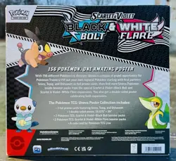 POKEMON BLACK BOLT & WHITE FLARE UNOVA POSTER COLLECTION BOX NEW FACTORY SEALED! - Image 2