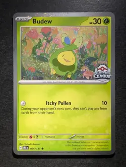 2025 Pokemon BUDEW #004/131 Prismatic Evolutions Premier Ball League Promo (A) - Image 1