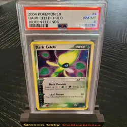 DARK CELEBI - HOLO - PSA NM 8 - 2004 POKEMON EX HIDDEN LEGENDS - #4/101 - Image 1