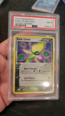 DARK CELEBI - HOLO - PSA NM 8 - 2004 POKEMON EX HIDDEN LEGENDS - #4/101 - Image 2