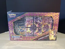 POKEMON CROWN ZENITH MORPEKO V-UNION PREMIUM PLAYMAT COLLECTION BOX SEALED - Image 1