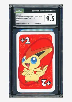 Pokemon CGC 9.5 Victini Red 2021 Pokemon Pocket Uno Japanese - Image 1