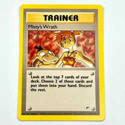 Misty's Wrath 114/132 Near Mint++ Gym Heroes Trainer Vintage Pokemon TCG - Image 1