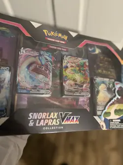 Pokemon TCG: Snorlax & Lapras VMAX Collection GameStop Exclusive Sealed W/ Rip - Image 2