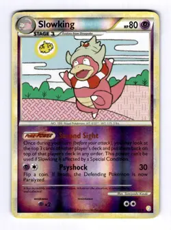 Slowking HeartGold SoulSilver #12 (2010) Reverse Holo MP Pokemon - Image 1