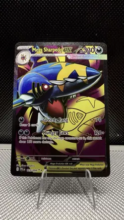 Pokemon TCG - Mega Sharpedo EX 113/094 - Phantasmal Flames Full Art English NM - Image 1